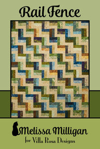 Rail Fence by Melissa Milligan for Villa Rosa Designs *Digital Download*