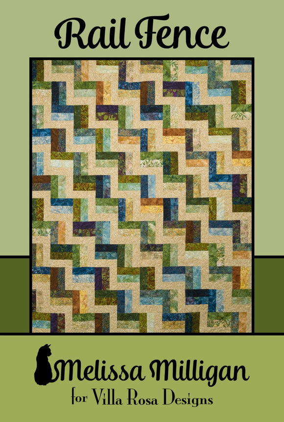 Rail Fence by Melissa Milligan for Villa Rosa Designs *Digital Download*