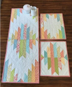 Reflections Runner & Placemats from Cut Loose Press