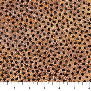 Retro Vibes - Stonehenge Rust/Black 45-34 - 3/4 yards