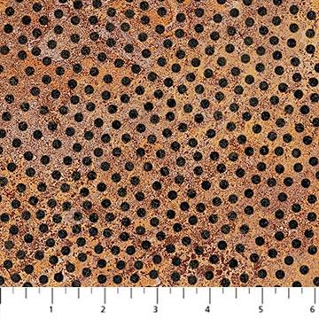 Retro Vibes - Stonehenge Rust/Black 45-34 - 3/4 yards