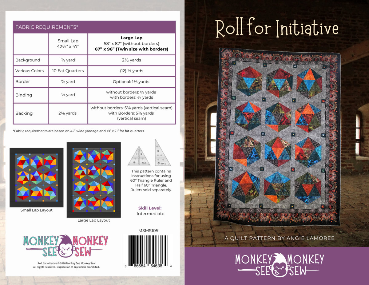 Roll for Initiative – Off the Rails Quilting