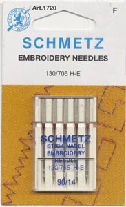 Schmetz 14/90 Embroidery Needles