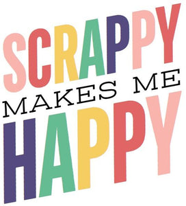 Scrappy Makes Me Happy Sticker