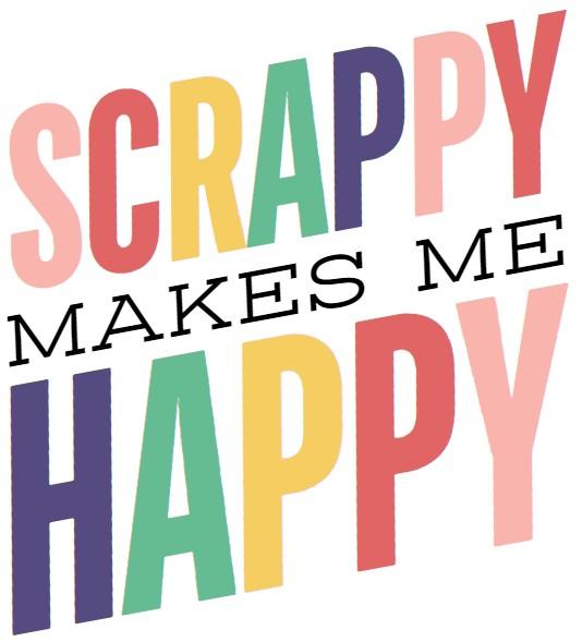 Scrappy Makes Me Happy Sticker