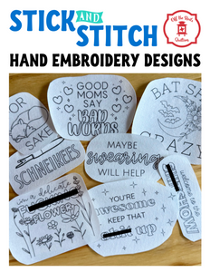 Snarky Stitches - Stick and Stitch Hand Embroidery Designs**