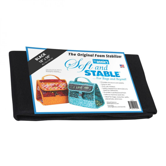 Soft and Stable Black 18in x 58in