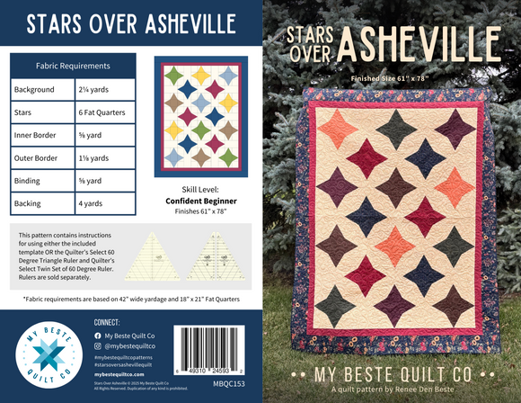 Stars over Asheville by My Beste Quilt Co