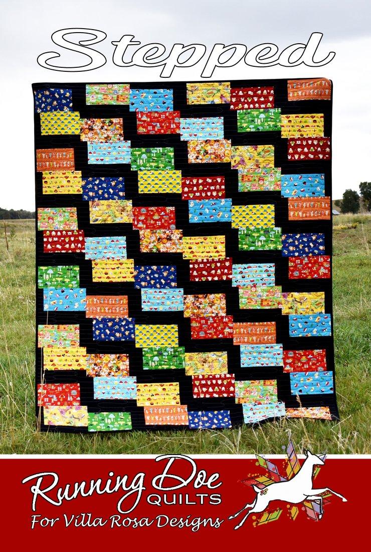 Stepped by Running Doe Quilts *Digital Download* – Off the Rails Quilting