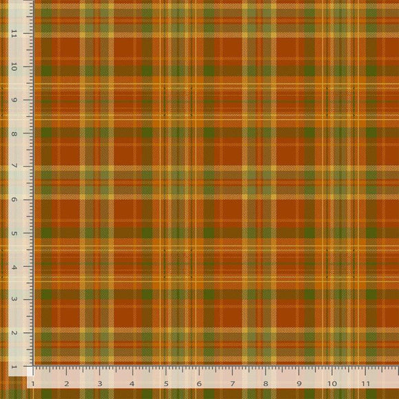 Tartan Plaids Metallic- Pumpkin