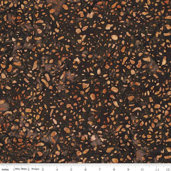 Terrazzo Mocha Chestnut Batiks Elementals - .625 yard