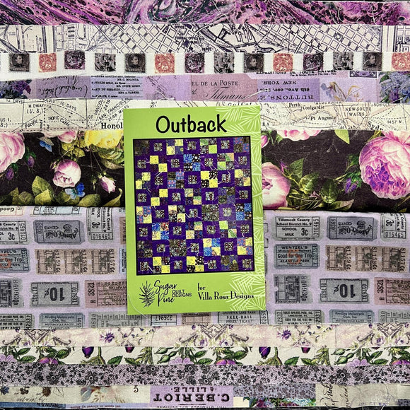 Tim Holtz Club - Month 10 Aug 12 FQ and Pattern