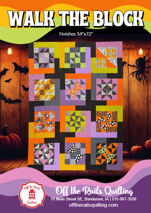 Walk the Block - 2026 Finishing Pattern – Off the Rails Quilting
