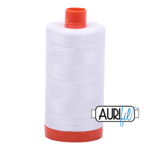 Aurifil Cotton 50wt 1422yds White 2024
