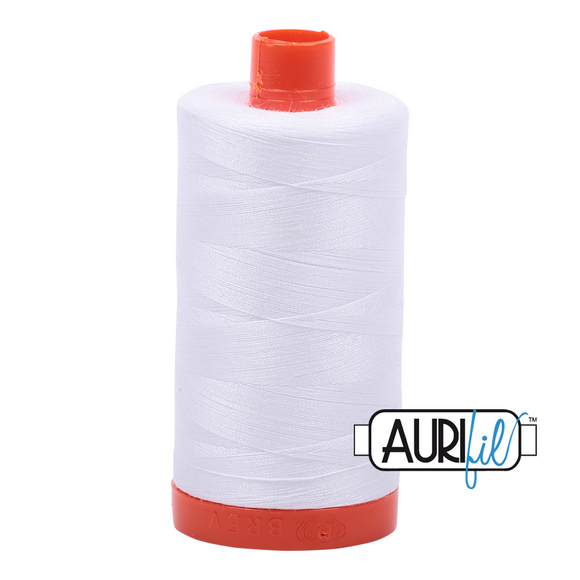 Aurifil Cotton 50wt 1422yds White 2024