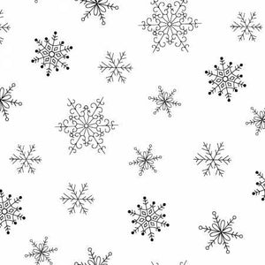 White on White Snowflakes