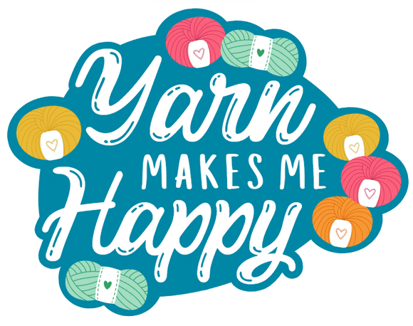 Yarn Makes Me Happy Sticker