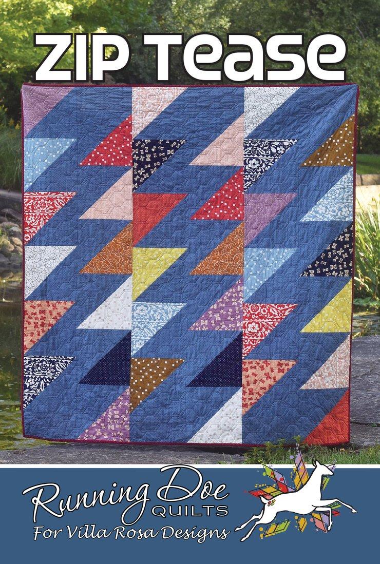Running Rails Quilt Zip Tease by Running Doe Quilts *Digital Download* – Off the Rails Quilting