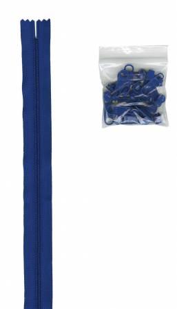 Zippers by the Yard - Blue