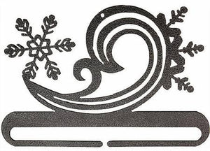 6in Snowy Swirl Split Bottom Charcoal Hanger