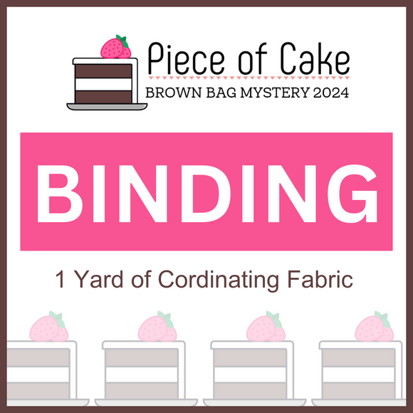 Brown Bag Mystery Binding 1 Yard of Coordinating Fabric