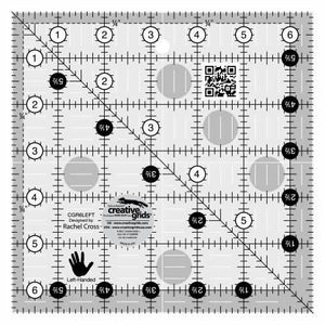 Creative Grids Left Handed Ruler 6.5" Square