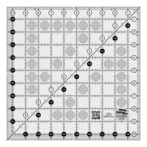 Creative Grids Quilt Ruler 10-1/2in x 10-1/2in