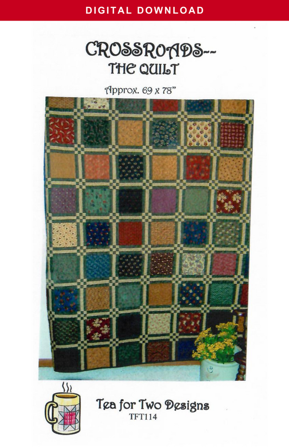 Pattern Croosroad Crossroads the Quilt Pattern Digital Download – Off the Rails Quilting