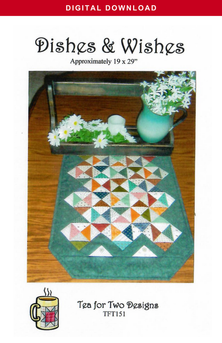 Dishes and Wishes Digital Download Off the Rails Quilting