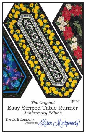 Easy Striped Table Runner Pattern by Karen Montgomery