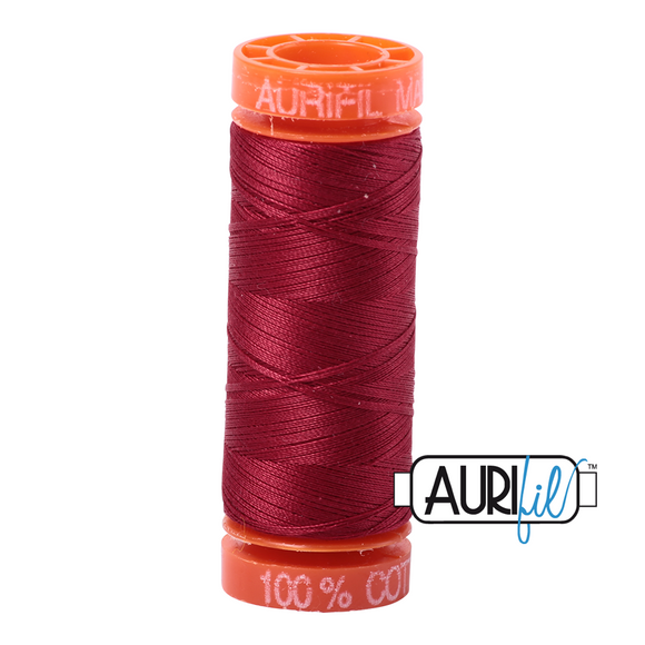Aurifil Cotton 50wt 200m Burgundy 1103
