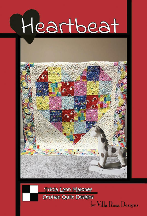 Heartbeat by Orphan Quilt Designs for Villa Rosa Designs