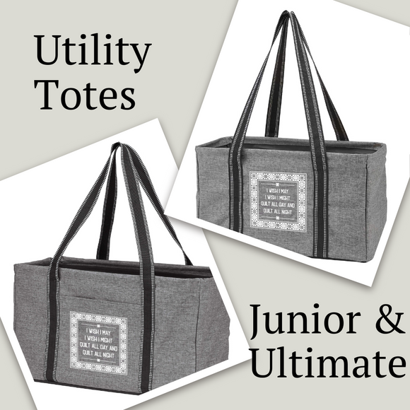 Junior Utility Tote & Ultimate Utility Tote Set Gray Heather