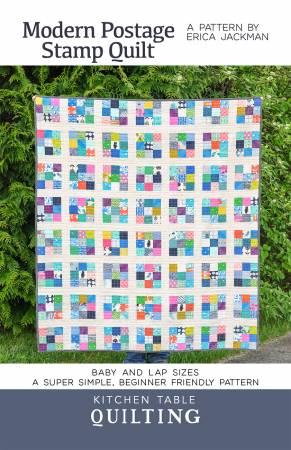 Modern Postage Stamp Quilt by Kitchen Table Quilting