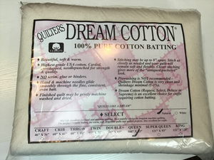 Natural Cotton Select Batting Queen 108"x93"