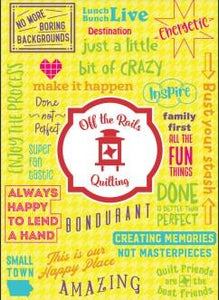 Off the Rails Quilting Yellow Manifesto Cards