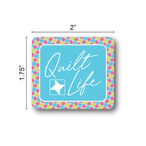 Quilt Life Sticker
