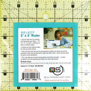 Quilter's Select 5"x5" Ruler