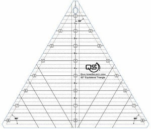 Quilter's Select 60 Degree Triangle 8.5" Ruler