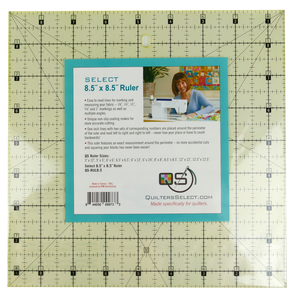 Quilter's Select 8.5" x 8.5" Square Ruler