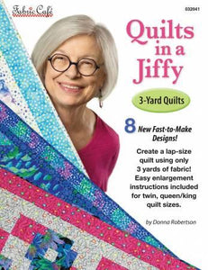 Quilts in a Jiffy 3 Yard Quilt Book by Fabric Cafe