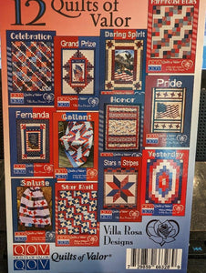Quilts of Valor 12 Pattern Villa Rosa Bundle