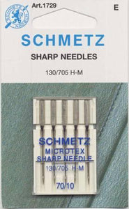 Schmetz 10/70 Sharp/Microtex Needles