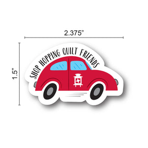 Shop Hopping with Quilt Friends Sticker