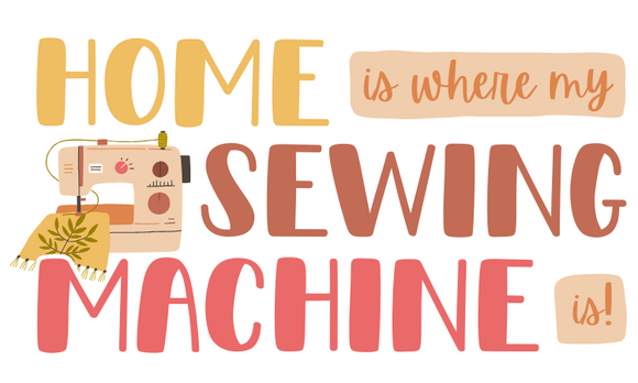 Sticker Home is Where My Sewing Machine Is