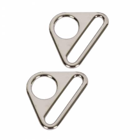 Triangle Ring Flat 1-1/2in Nickel Set of 2