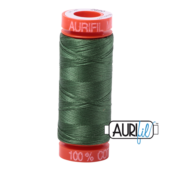Very Dk Grass Green Aurifil Thread 50wt 200m 2890